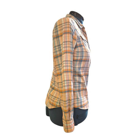Women’s Marmot Peachy Color Mixed Media Long Sleeve Button-Up Shirt Size-M/M - Picture 5 of 6